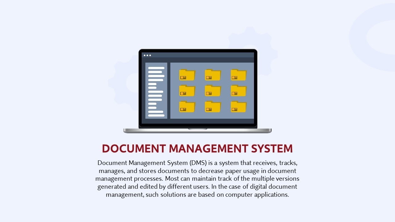 Document Management System Animated PPT Slides