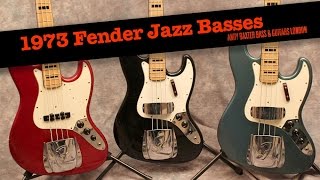 Video thumbnail for 1973 Fender Jazz Basses - Andy Baxter Bass & Guitars, London by Andy Baxter Bass & Guitars