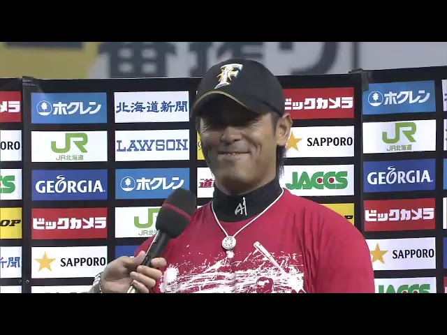 ファイターズ・稲葉篤紀選手ヒーローインタビュー 6月25日 北海道日本ハムファイターズ 対 福岡ソフトバンクホークス