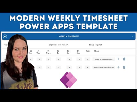 Ultimate Weekly Timesheet Power Apps Template