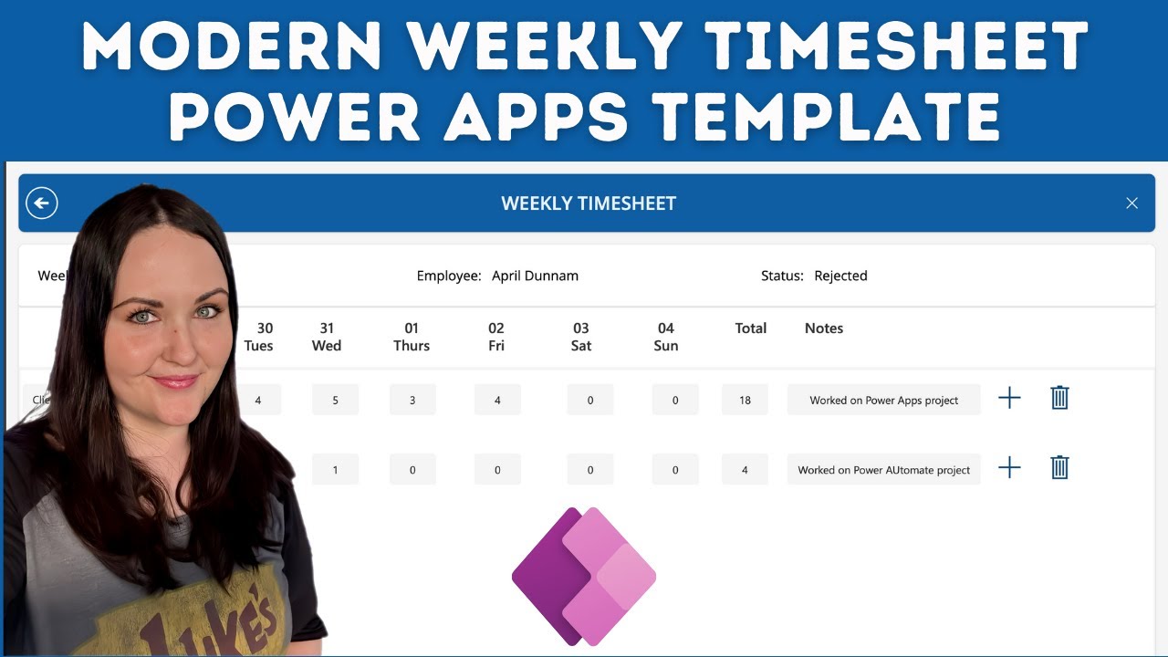 Ultimate Weekly Timesheet Power Apps Template