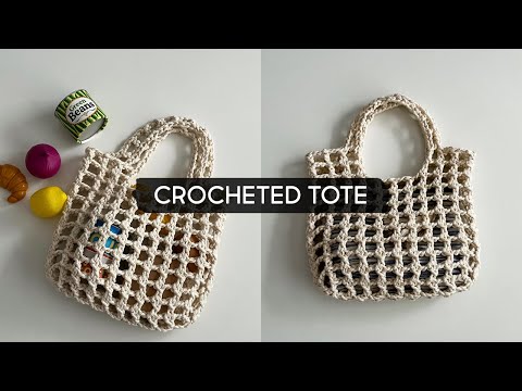 Making a Crocheted Mesh Tote Bag using Macramé Cord