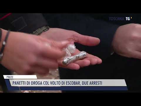 2022-10-19 PRATO - PANETTI DI DROGA COL VOLTO DI ESCOBAR, DUE ARRESTI