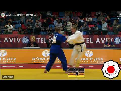 Judo Womens - Sanne Van Dijke vs. Melissa Myers - U70 Grand Slam Tel Aviv 2022