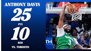 Anthony Davis (25 PTS 10 REB) vs. Toronto Raptors | October 26, 2025