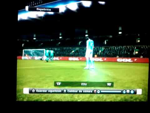 golazo de edu,zacande c.f en pro evolution soccer