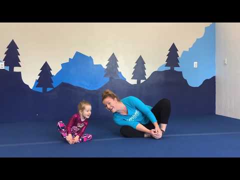 Preschool Gymnastics - Intro to Cartwheels and Down in the Jungle