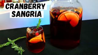 Cranberry Sangria | Easy Pitcher Sangria Recipe