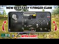 PUBG NEW STATE/New State Mobile 4 FINGER CODE 🔥 PUBG NEW STATE BEST 4 FINGER CLAW CONTROL SETTINGS