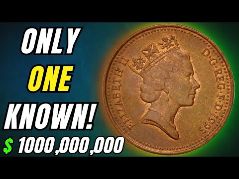 Rare 1993 UK Elizabeth II One Penny Coin | Ultra Valuable British Coin!