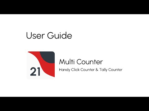 Multi Counter: A Tally Counter