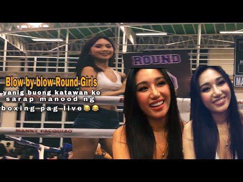 Blow by blow Round girls nayanig ang mga kalalakihan sa event 😂😂