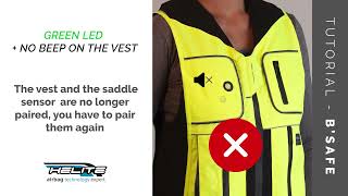 B'SAFE TUTORIAL - HOW TO CHECK THE PAIRING BETWEEN THE VEST AND THE SADDLE SENSOR