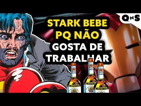 NINGUM  DE FERRO! Tony Stark proletrio e viciado em bebida