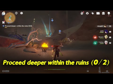 Proceed deeper within the Ruins (0/2) | The Secret of Al Ahmar | Genshin Impact