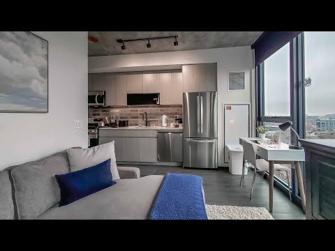 A furnished West Loop alcove studio #905 at Evo Union Park