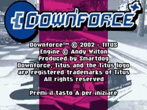 downforce gba cheats