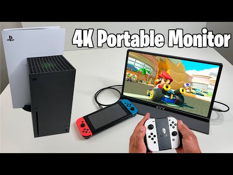 4K Portable Monitor for PS5, Xbox Series X and Nintendo Switch | KYY 4K UHD 60 Hz