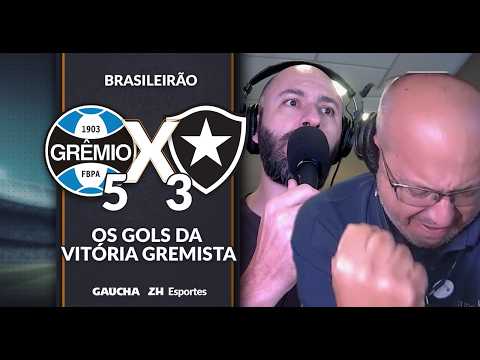 GRÊMIO 5x3 BOTAFOGO: GOLS DA VITÓRIA GREMISTA NA VOZ DE MARCELO DE BONA | 04/02/2026
