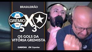 GRÊMIO 5x3 BOTAFOGO: GOLS DA VITÓRIA GREMISTA NA VOZ DE MARCELO DE BONA | 04/02/2026