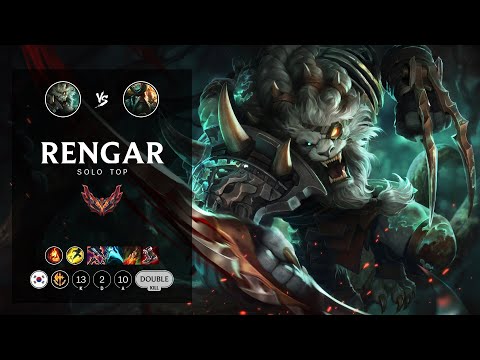 Rengar Top vs Gangplank - KR Grandmaster Patch 12.7