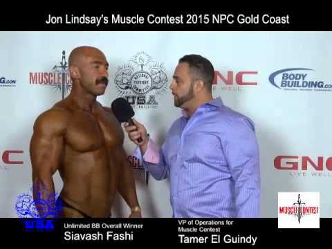 2015 NPC Gold Coast Overall Men's Bodybuilding Winner Siavash Fashi