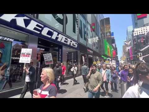 Writers Guild Of America Strike @TimesSquareTSq New York City