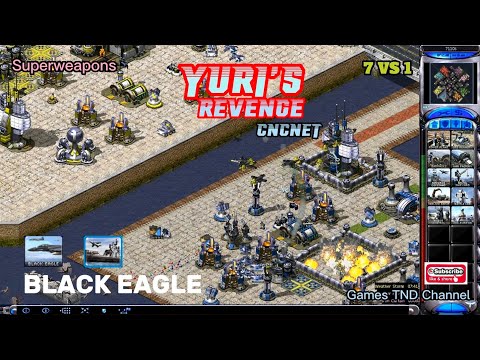 Yuri's Revenge CnCNet | Black Eagle 7 vs1 + Superweapons