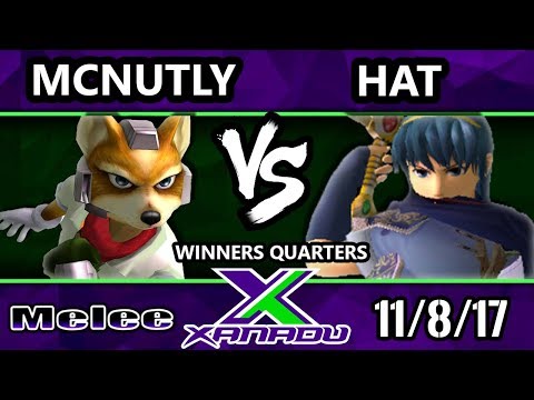 S@X 227 Melee - McNutly (Fox) Vs. Hat (Marth) - Smash Melee Winners Quarters - SSBM