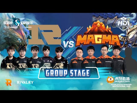 Royal Never Give Up vs Team Magma - Huya Dota 2 Winter Invitational 2021 - Group Stage - B02
