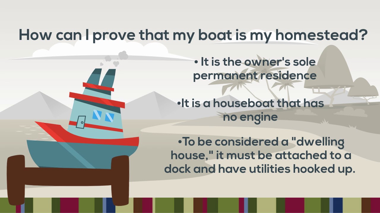 Can an RV or boat qualify as homestead?