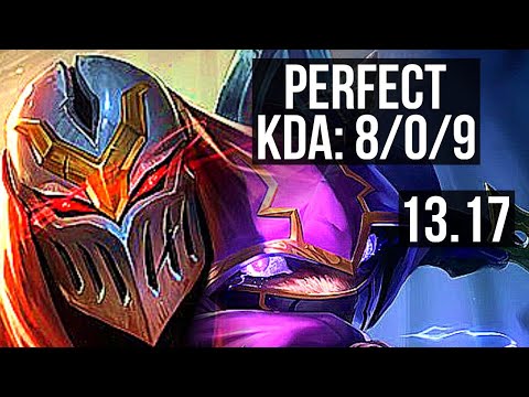 ZED vs KENNEN (MID) | 8/0/9, 600+ games, Legendary | EUW Master | 13.17