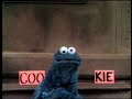 Classic Sesame Street Cookie Monster Spells The Word Cookie