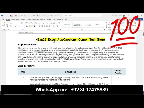 Exp22_Excel_AppCapstone_Intro_Collection | Exp22 Excel AppCapstone Comp v2 1 #exp22_excel