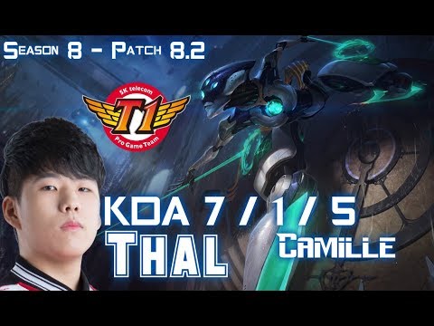 SKT T1 Thal CAMILLE vs FIORA Top - Patch 8.2 KR Ranked