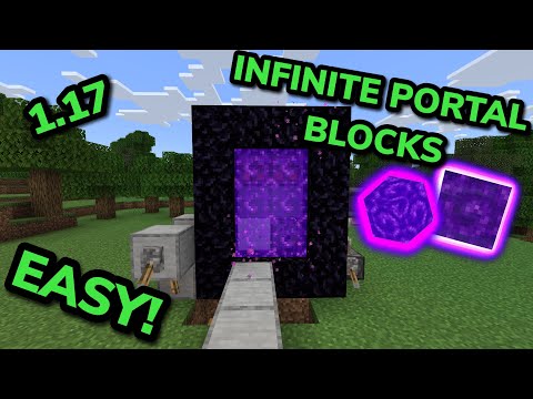 SIMPLE 1.17 NETHER PORTAL BLOCK FARM TUTORIAL in Minecraft Bedrock (MCPE/Xbox/PS4/Switch/Windows10)