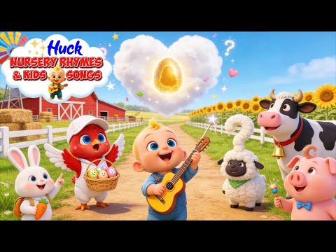 Huck & Chicky Are Looking For Eggs Song | Huck Cartoon | Nursery Rhymes For Babies & Kids Songs