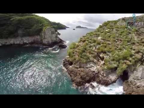 Cocos Island  "Mountain of sharks" Luftaufnahmen