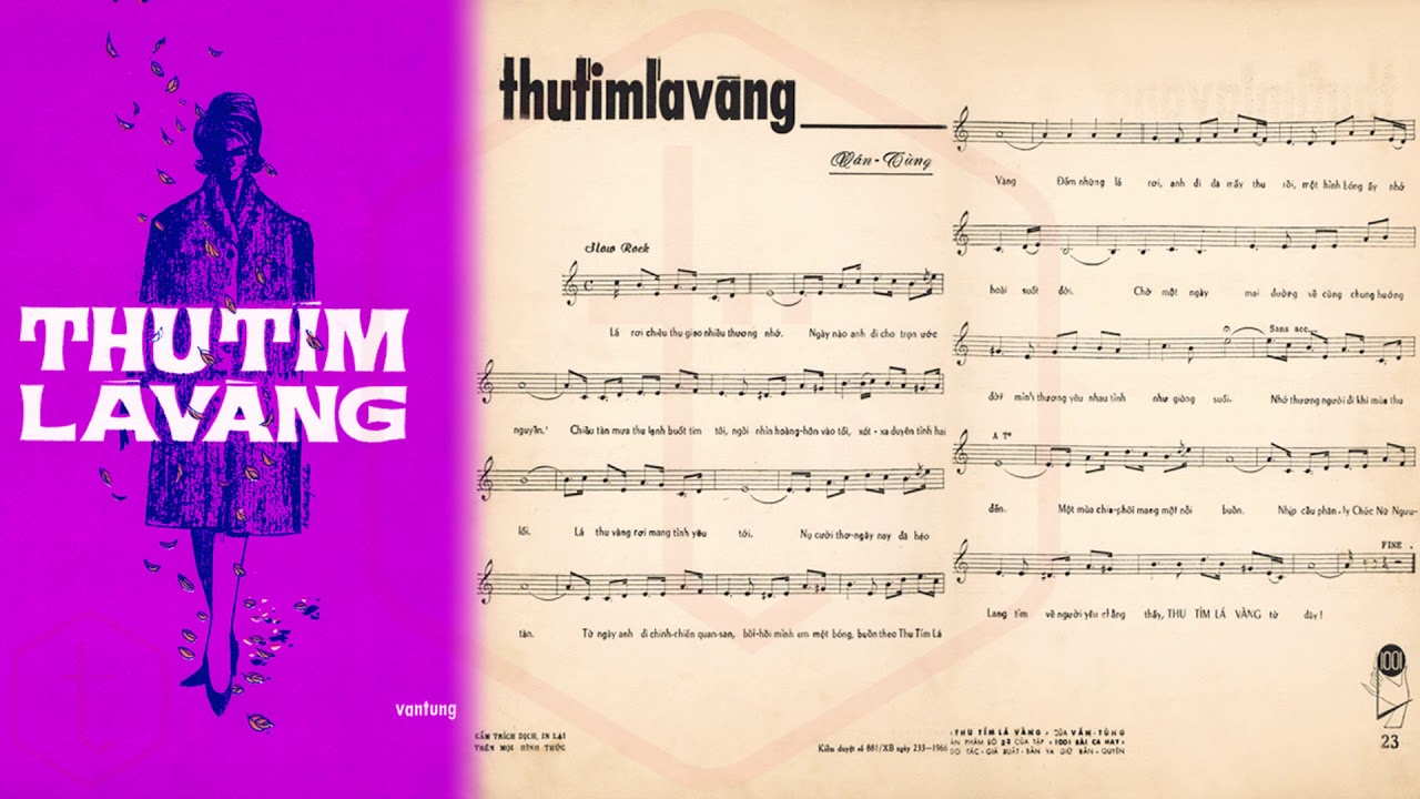 Tờ Nhạc Xưa Trước 1975