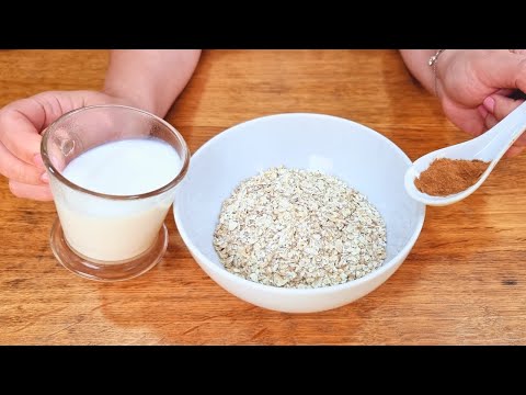 Misture AVEIA, LEITE e CANELA e vai VICIAR nessa DELÍCIA! Sem Farinha e Açúcar - Fácil e Rápido