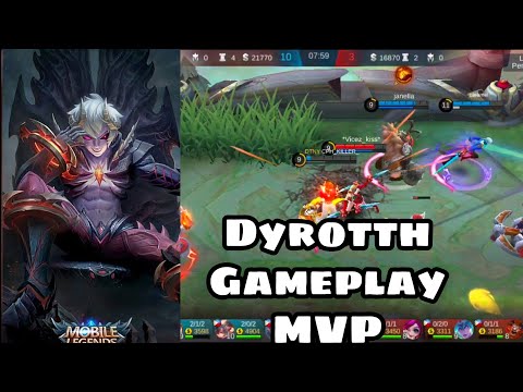 DYRROTH GAMEPLAY....MVP | MOBILE LEGENDS