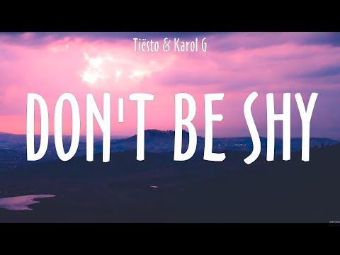 Don't Be Shy - Tiësto & Karol G (Lyrics) - Forever Young, Let Me Down Slowly, More Than You Know