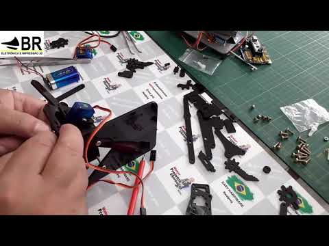 BRAÇO ROBÓTICO PARTE 2 - MONTAGEM MECÂNICA