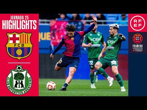 Resumen #PrimeraFederación | FC Barcelona Atlètic 2-3 CD Arenteiro | Jornada 25 | Temporada 2024/25