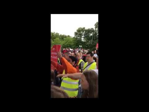 Erster Eindruck von der Demo vor dem SPD-Parteitag am 25.06.2017