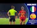 Italy Vs Spain HIGHLIGHTS Women S International Friendly 2024