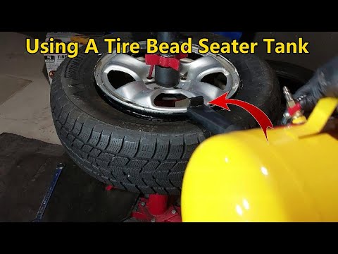 Using A Tire Bead Seater Tank