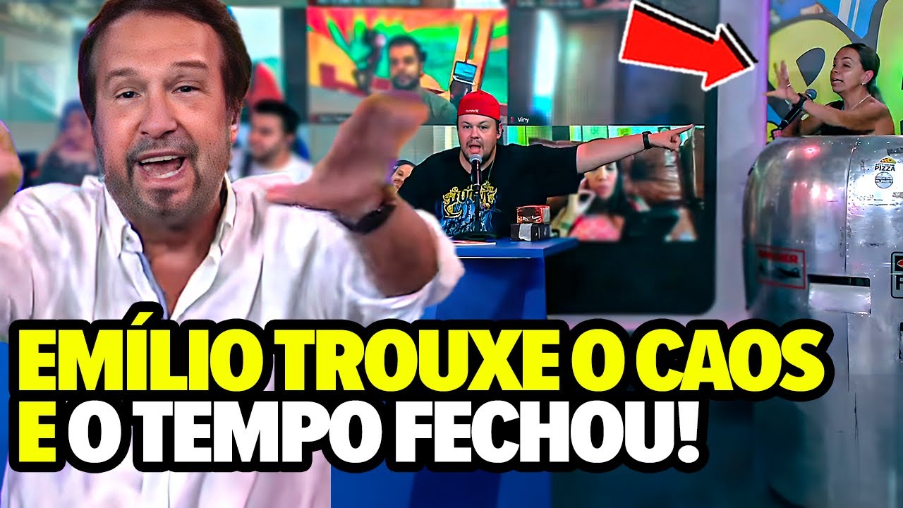 TRETA AO VIVO! EMÍLIO DISCORDOU DO ELENCO DO PÂNICO E O CLIMA FICOU PESADO!