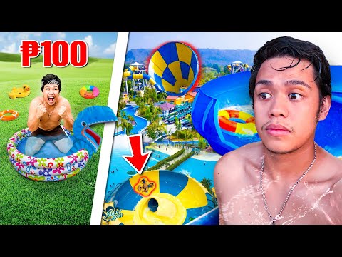 LOW BUDGET vs EXPENSIVE WATERPARK!! (Sobrang mahal)
