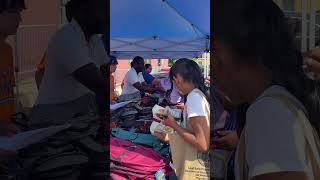 Joined BTSRI and United Way to distribute backpacks